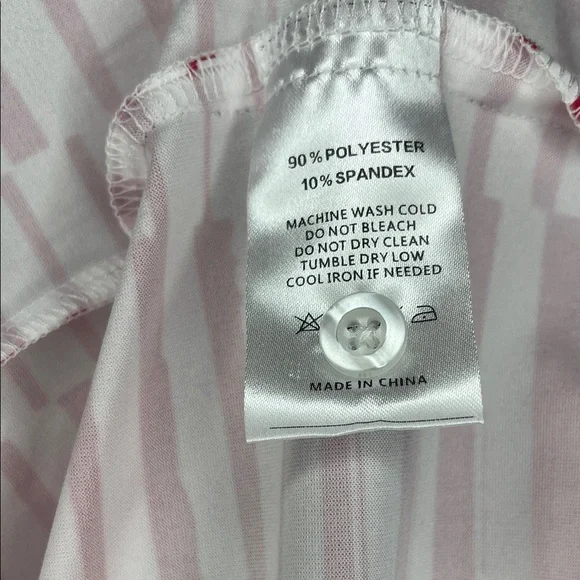 Acegolfs Women’s Stylish White Polo Shirt with Red Stripes - Picture 5 of 5